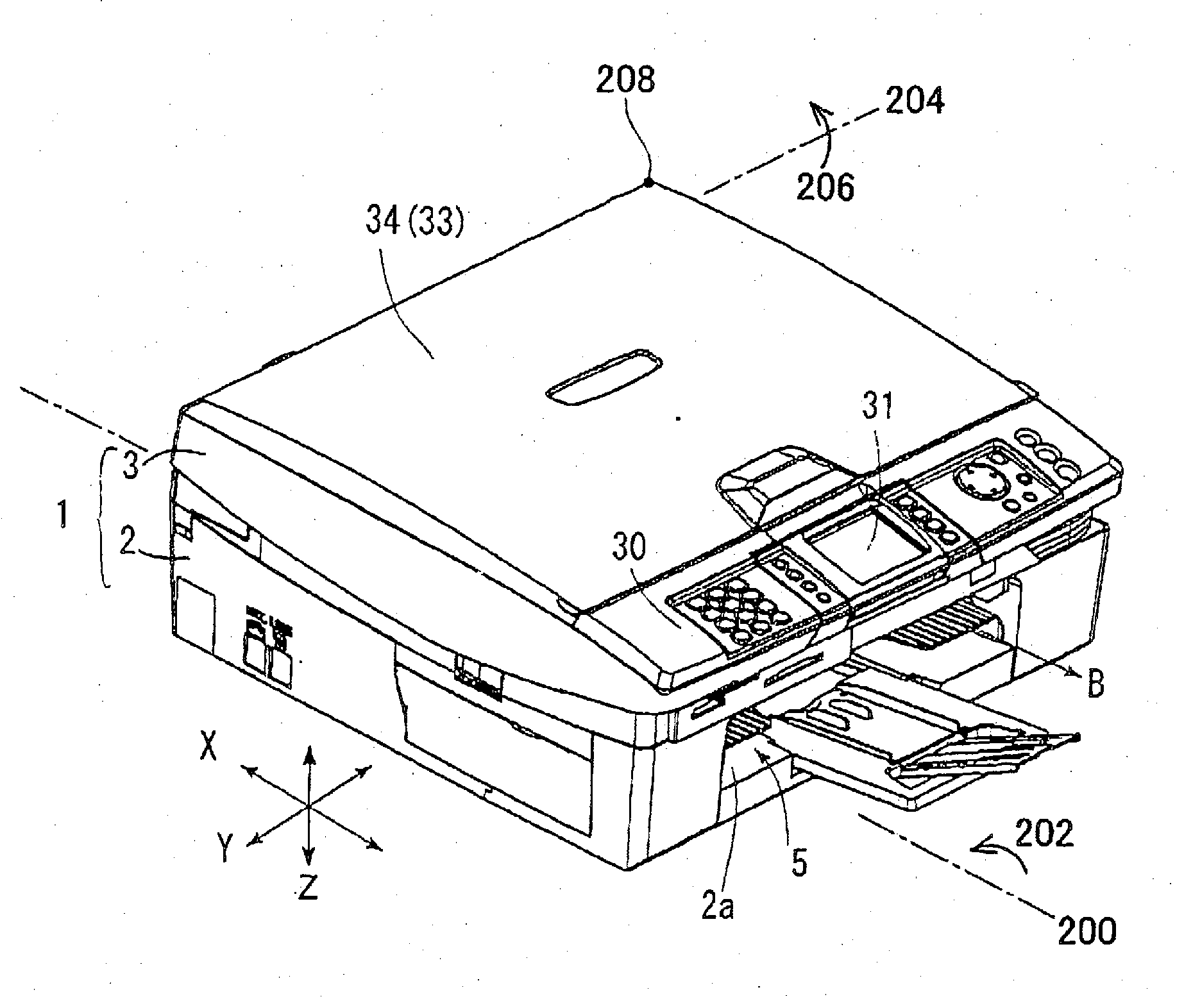 Printer with sheet sending mechanism