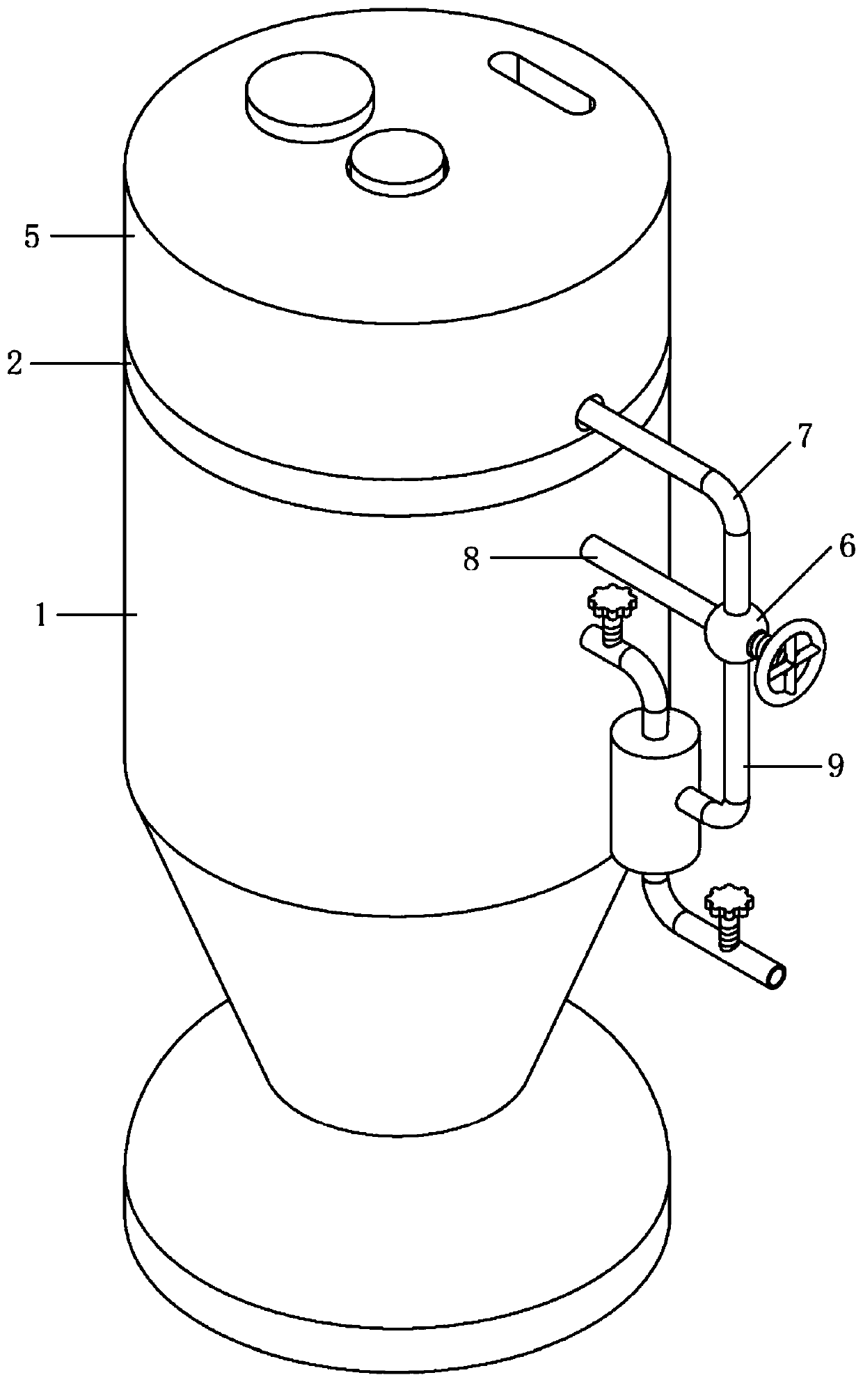 Barium meal stirring device for radiology department