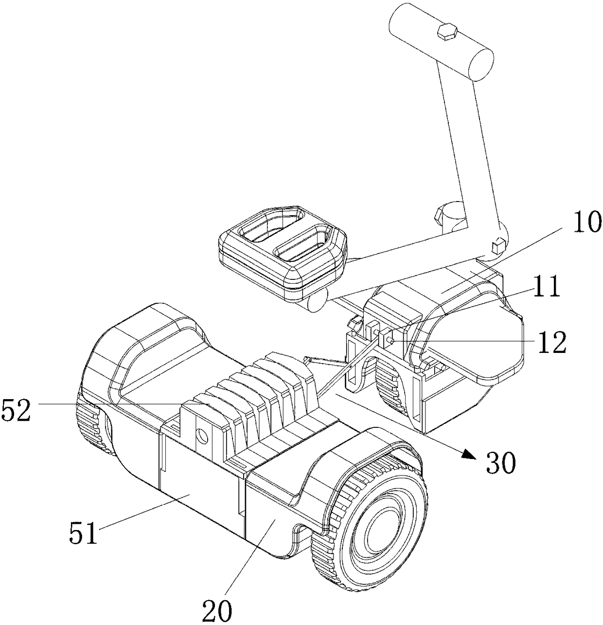 Walker capable of adjusting length of body on the basis of folding mechanism