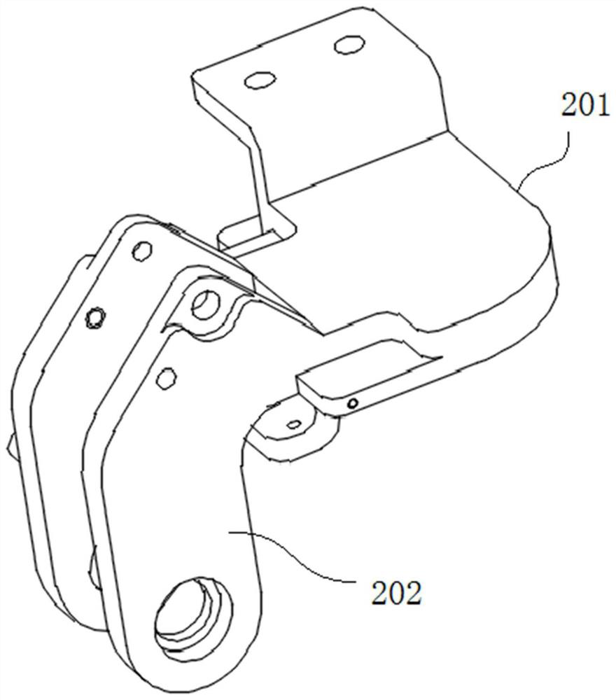 Unfolding hinge and satellite-borne antenna