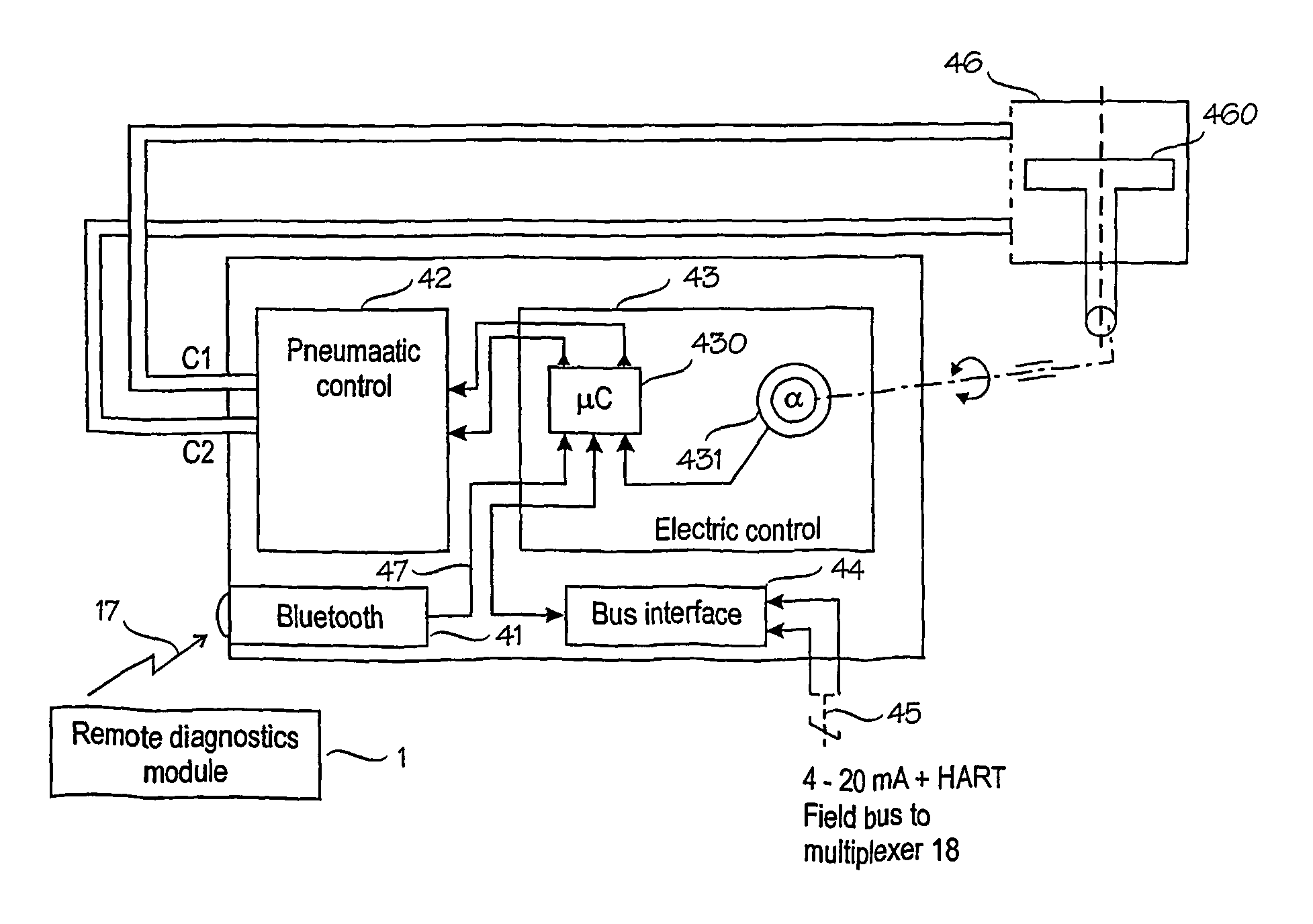 Wireless diagnostic system in industrial processes