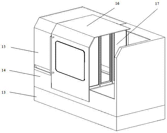 Complex surface numerical control efficient electrolytic machining tool