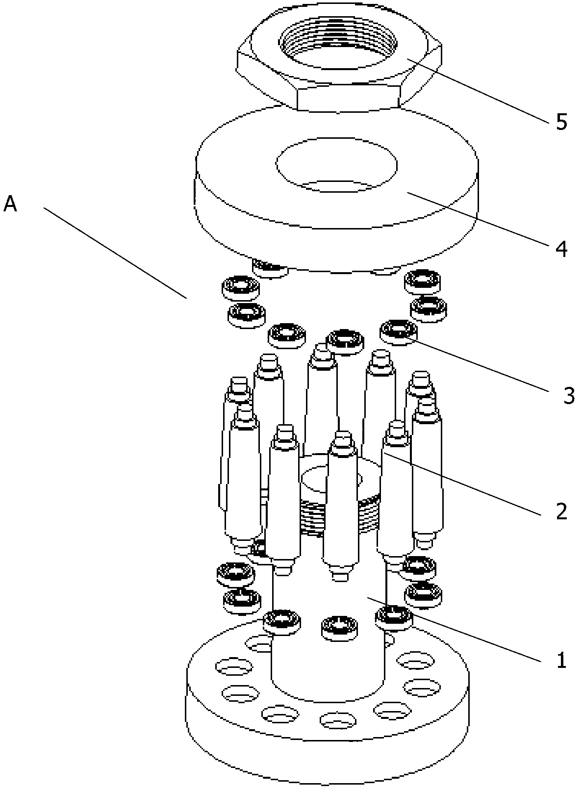 Anti-backlash transmission comprising trochoid gears and roll pins with conical teeth