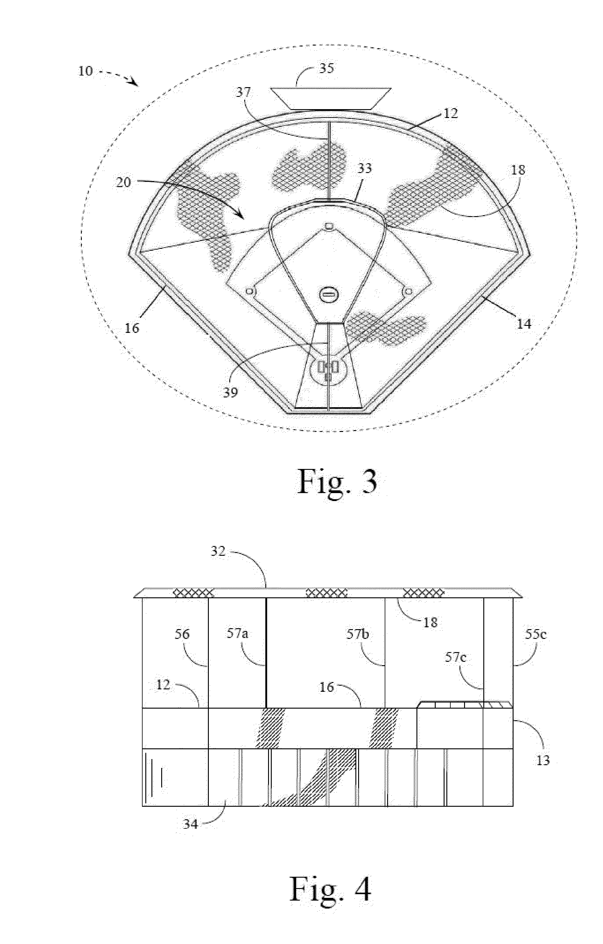 Arena baseball game system