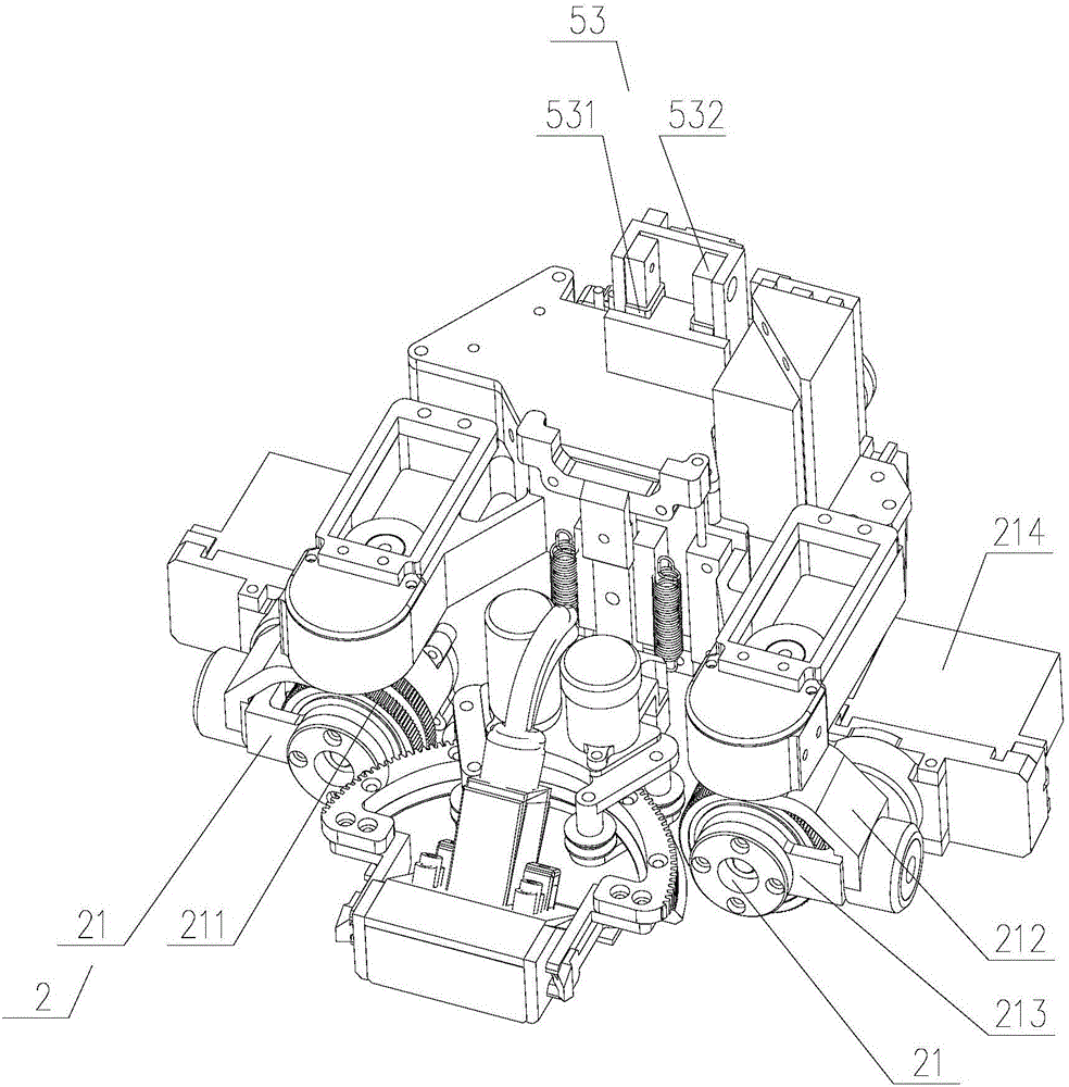 Collecting vehicle for detecting small-angle intersecting-line weld seam