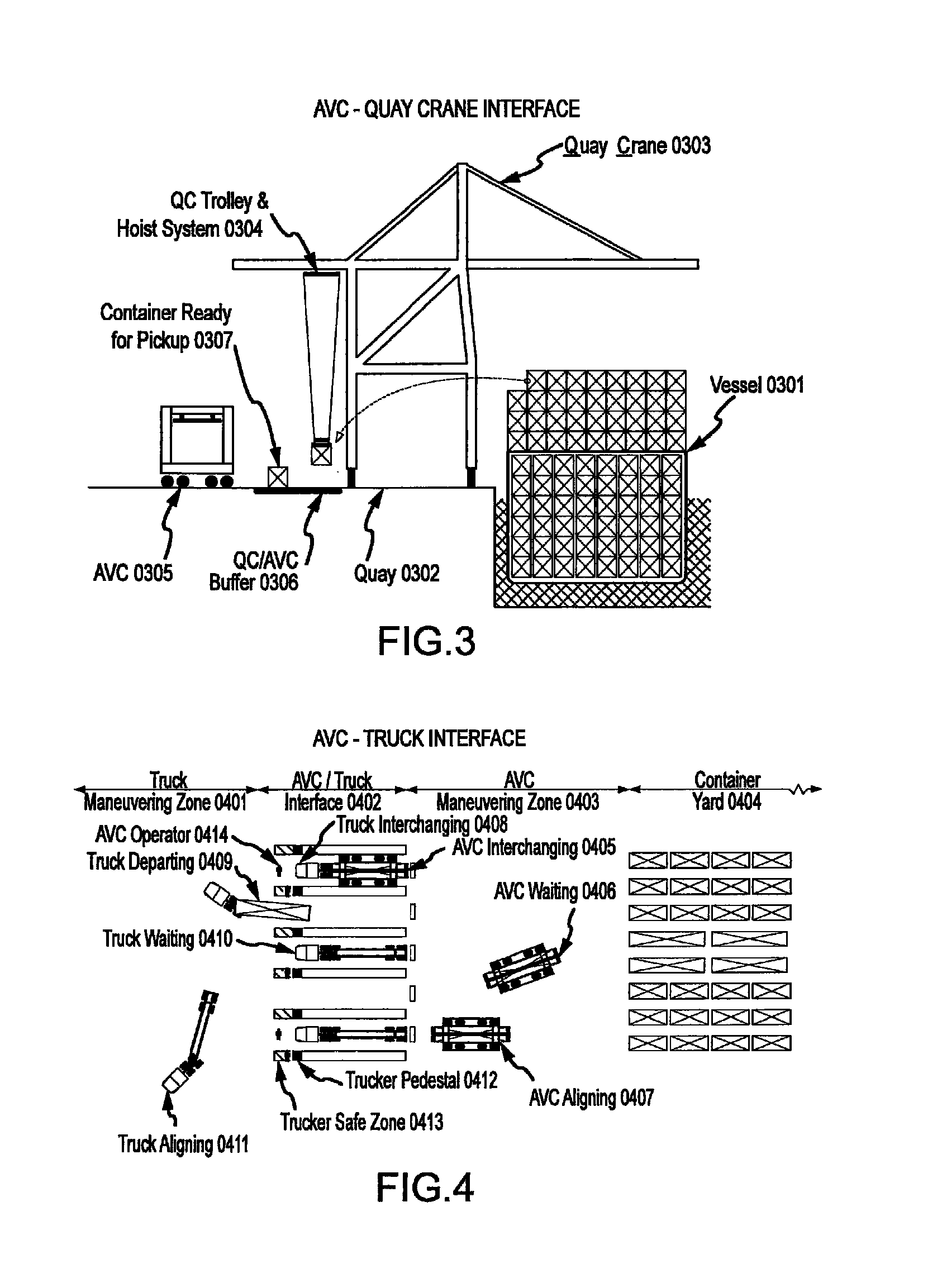 Automated marine container terminal and system