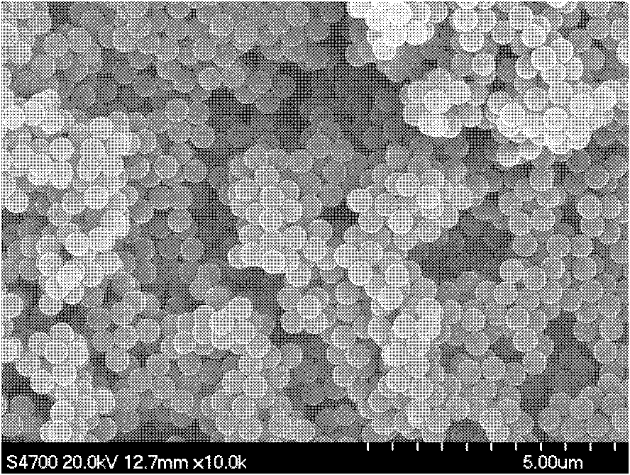 Method for self-stabilized precipitation polymerization for in situ preparation of poly(4-ethenyl pyridine)polymer