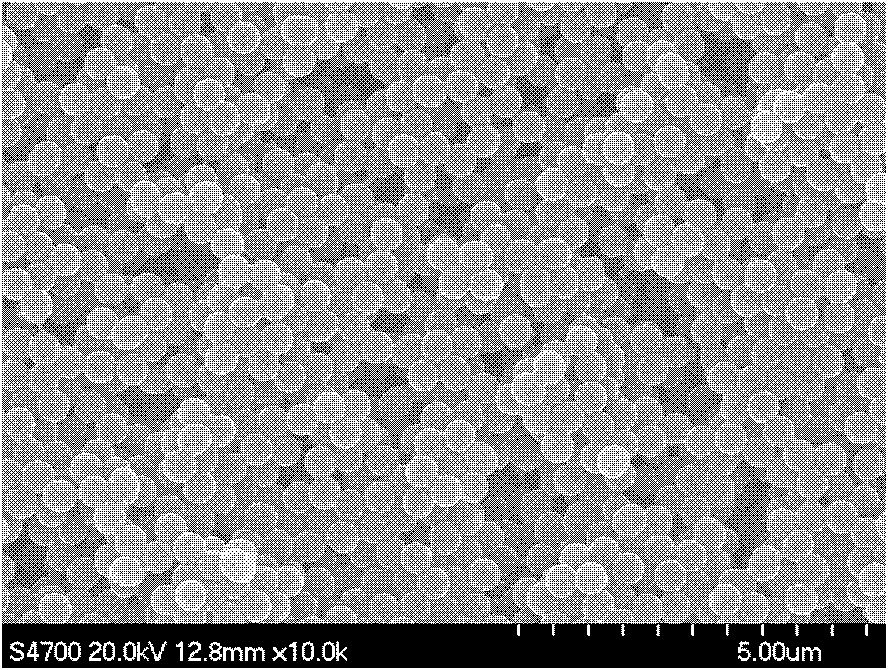 Method for self-stabilized precipitation polymerization for in situ preparation of poly(4-ethenyl pyridine)polymer