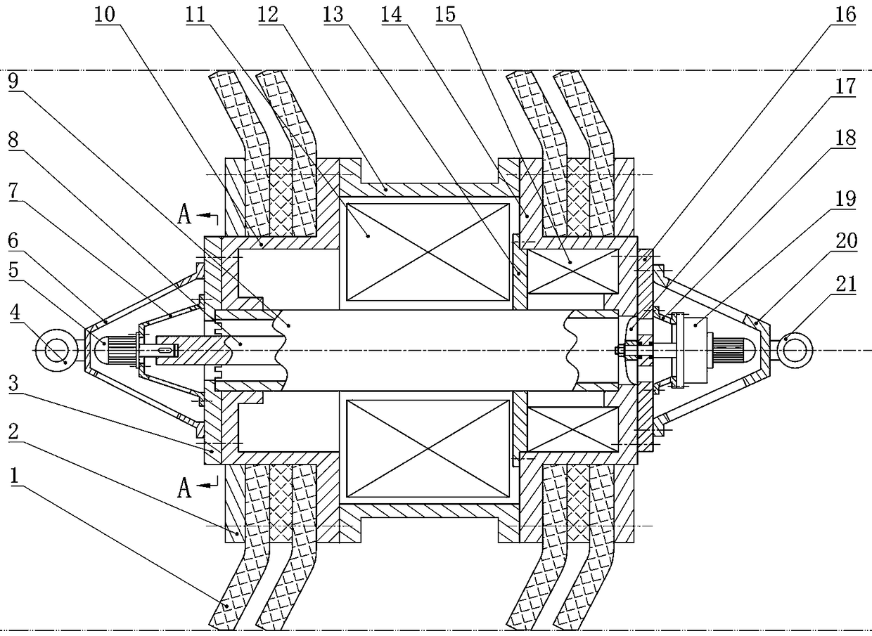 A turbine-driven in-tube generator