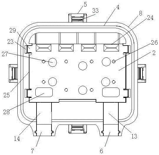 Photovoltaic junction box body convenient to detach