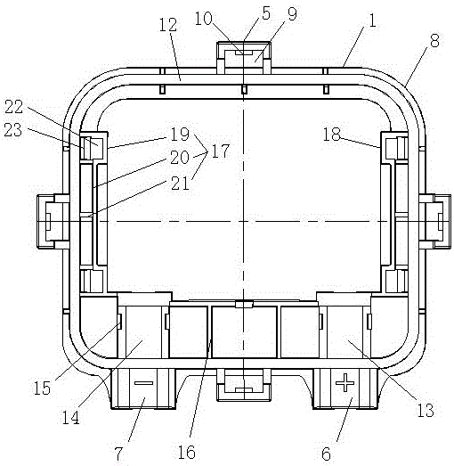 Photovoltaic junction box body convenient to detach