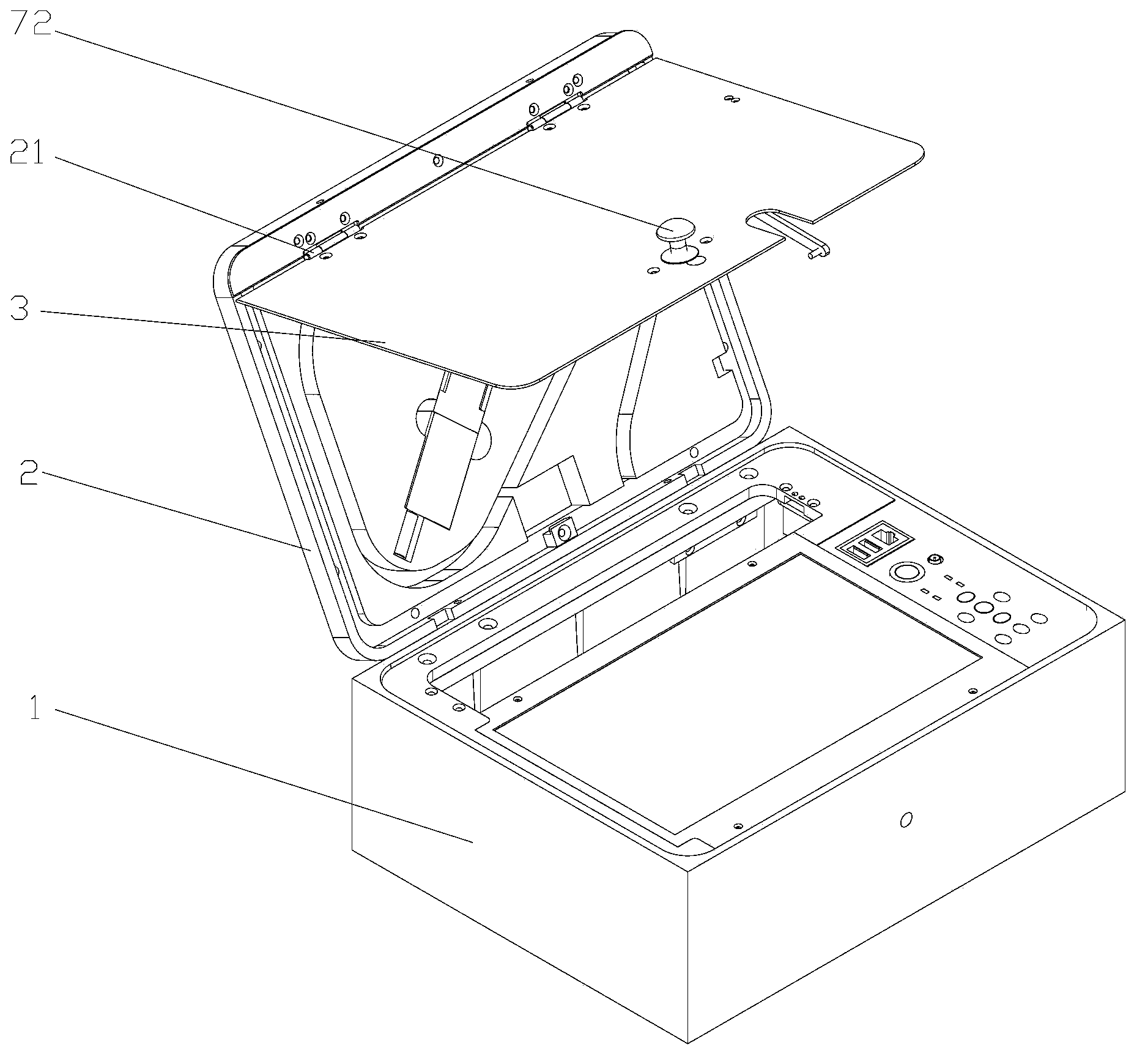 Apparatus for fixing tail fiber and probe of portable Raman spectrometer