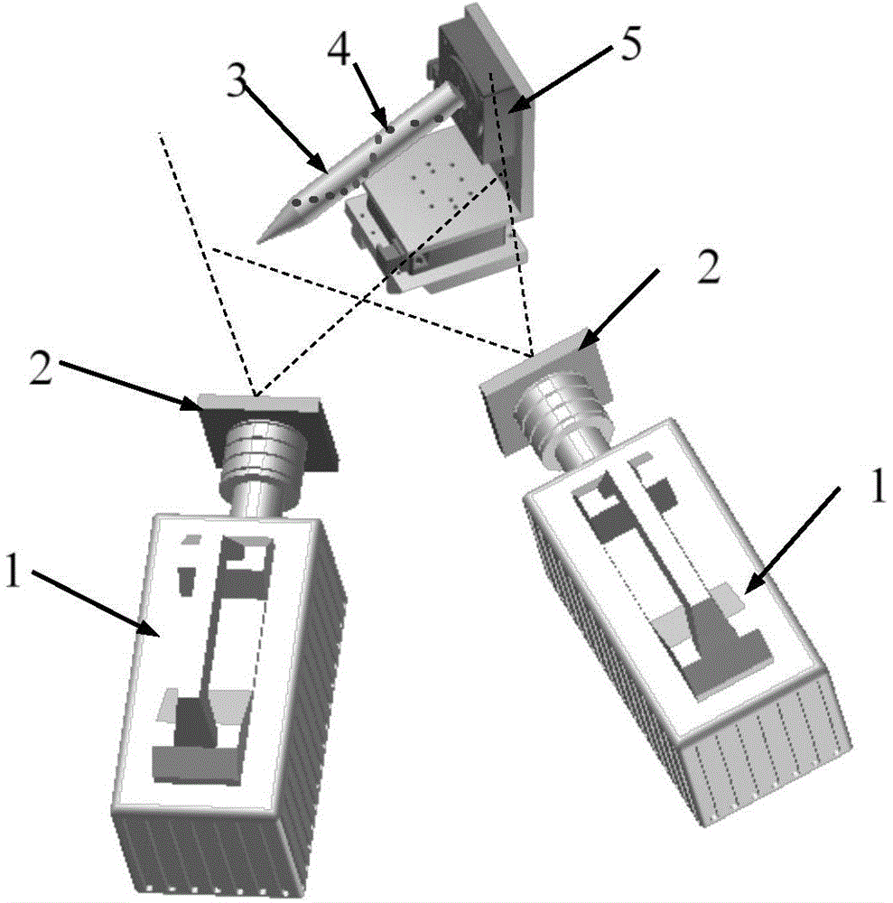 Moving object posture measurement method based on prior knowledge model optimization