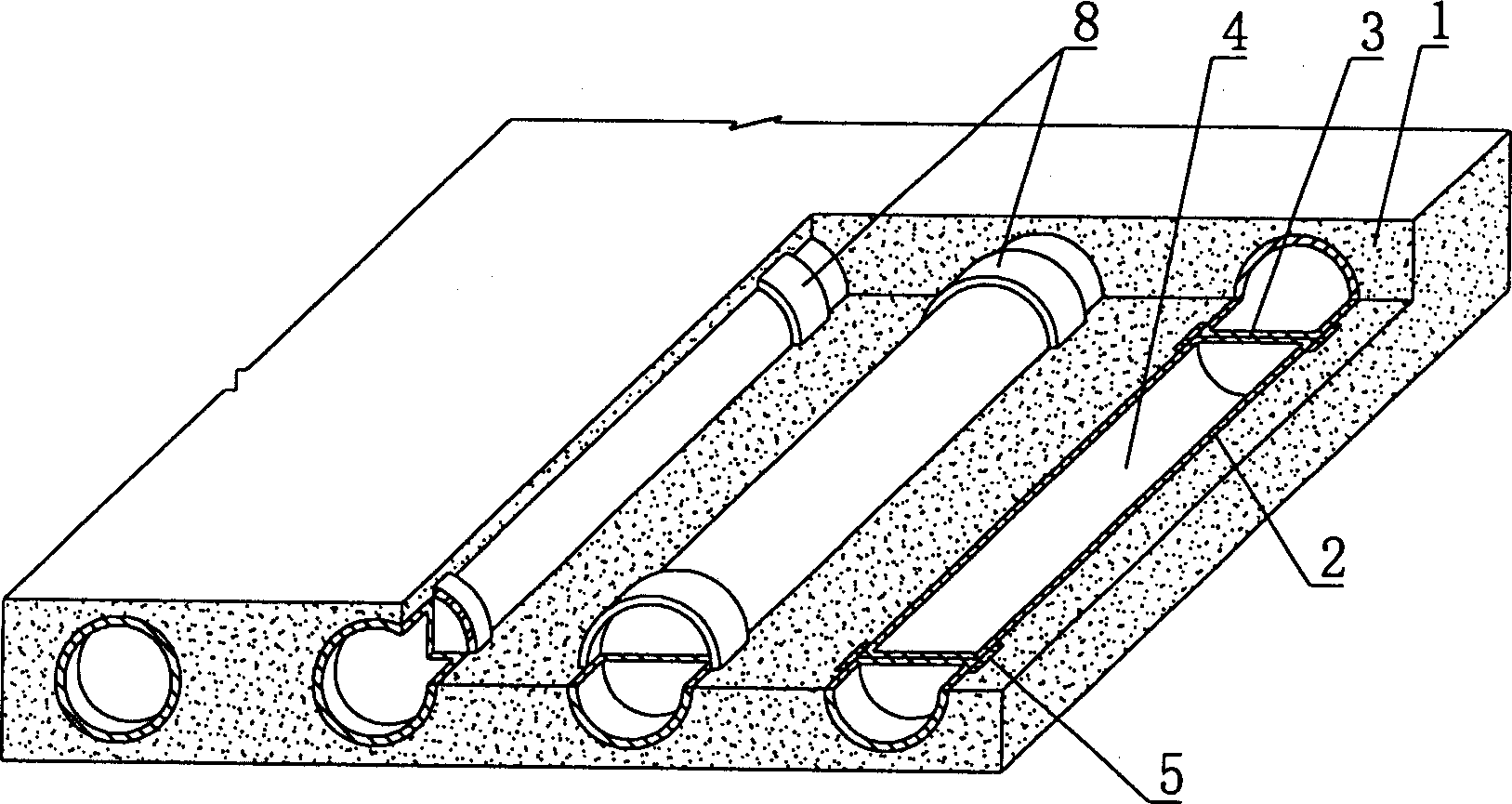 Cast-in-situ reinforced concrete hollow storey cover