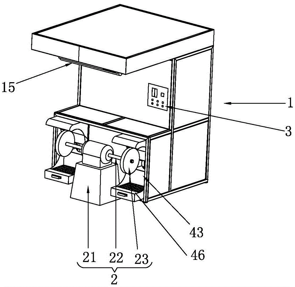 Integrated grinding and polishing dust catcher