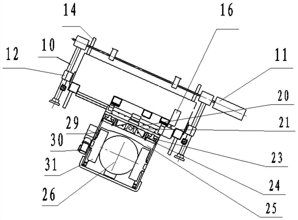 Aircraft vertical tail dynamic load follow-up loading test device