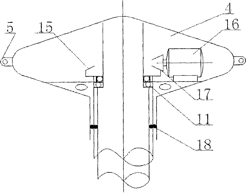 High-power vertical shaft tidal generating set