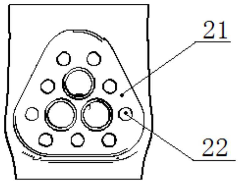 A kind of scanner auxiliary accessory and method for measuring circular hole on workpiece surface