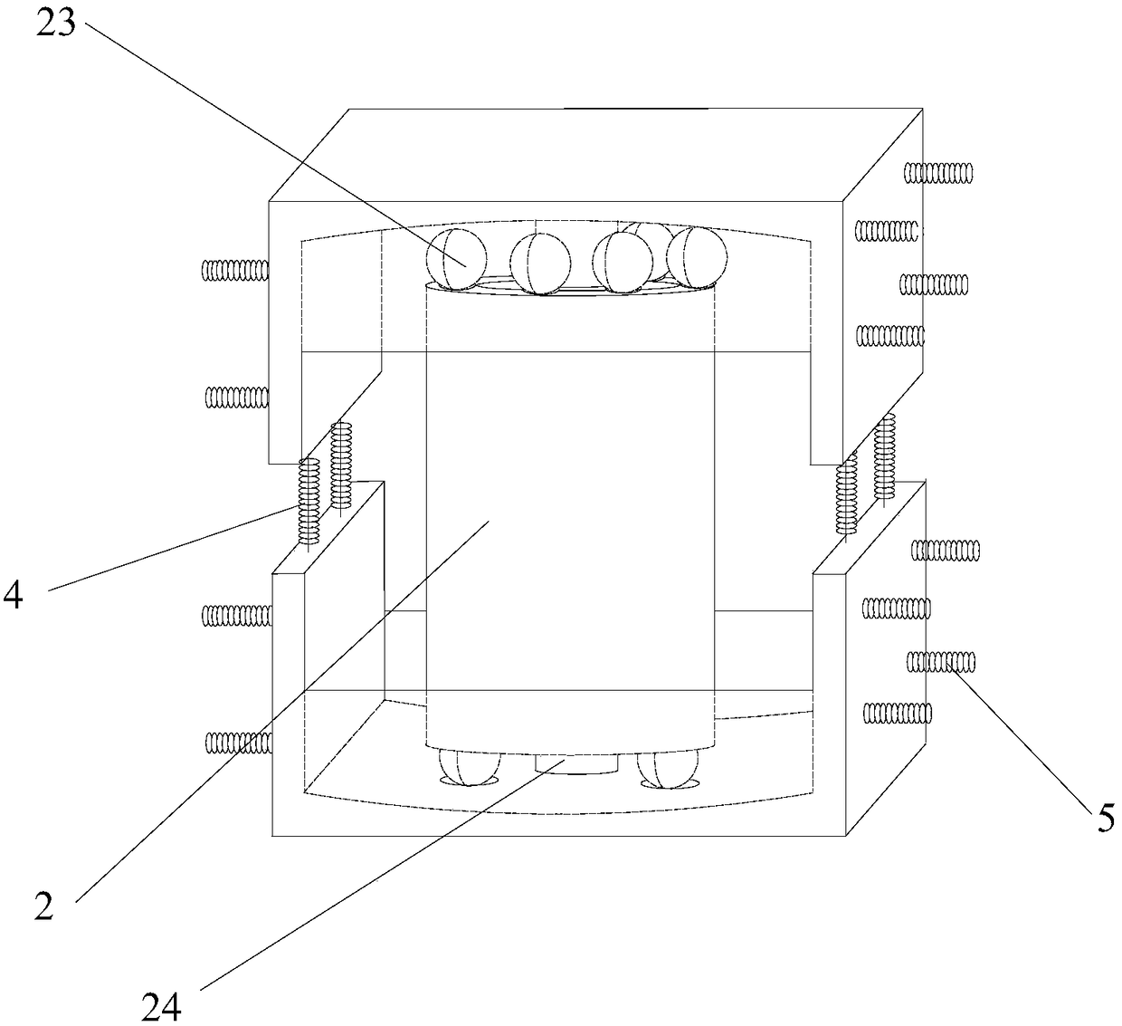 Civil engineering aseismic structure and method thereof