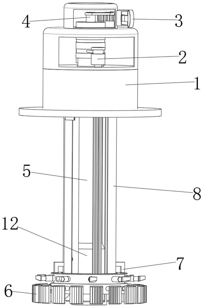 Barrel-type fish tank inner wall cleaning device