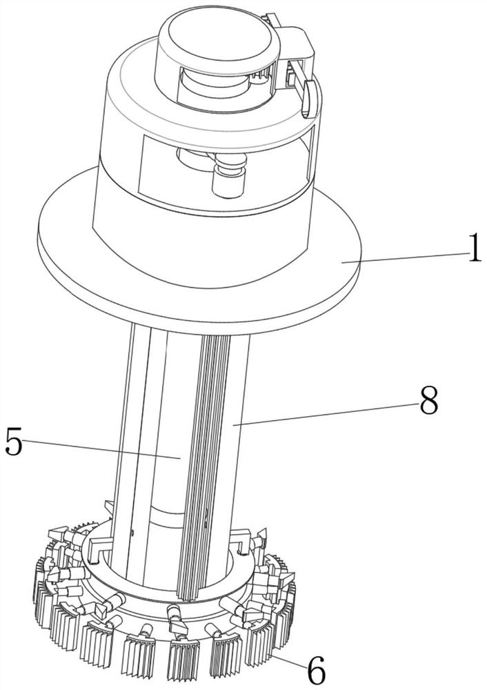 Barrel-type fish tank inner wall cleaning device