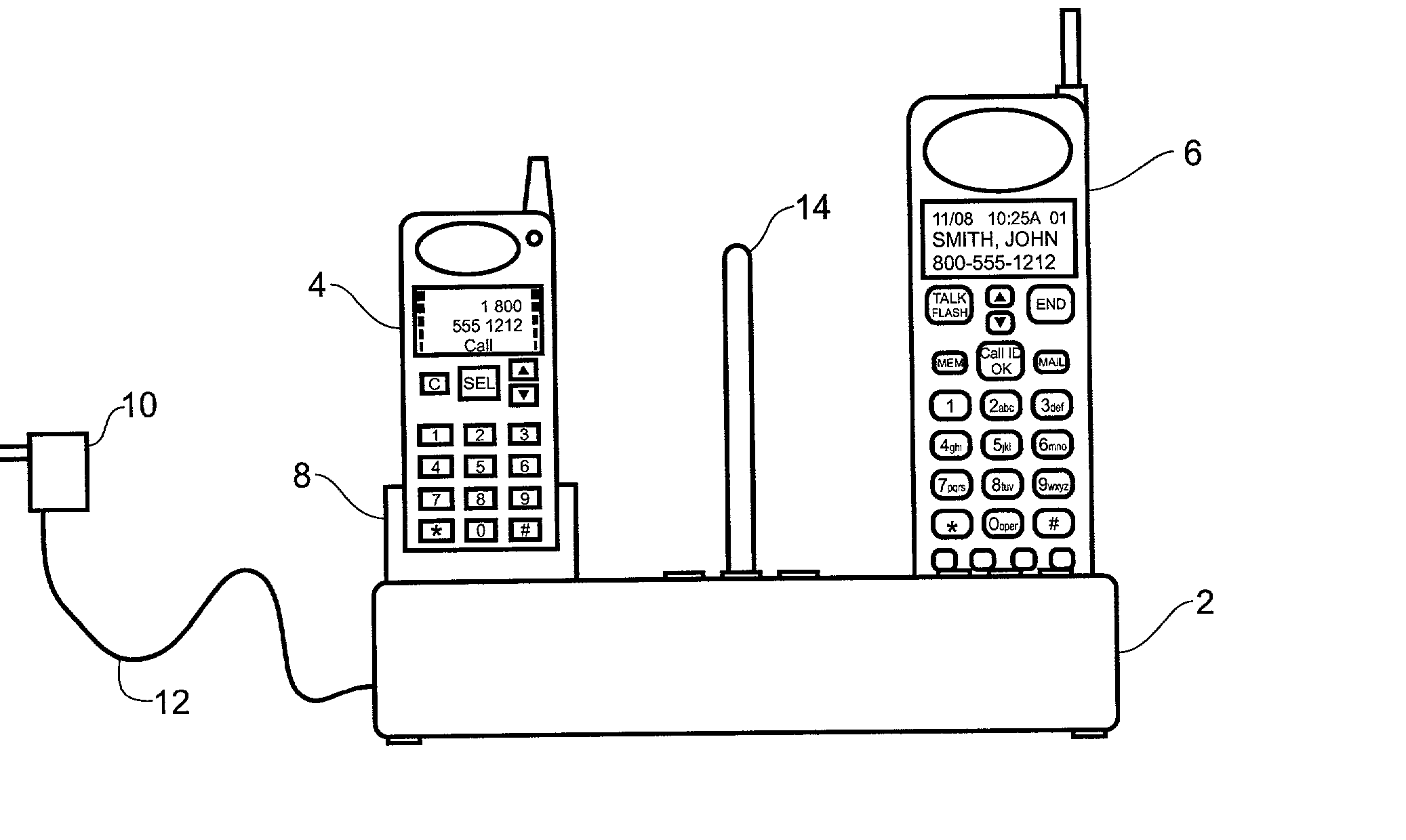Cordless and wireless telephone docking station