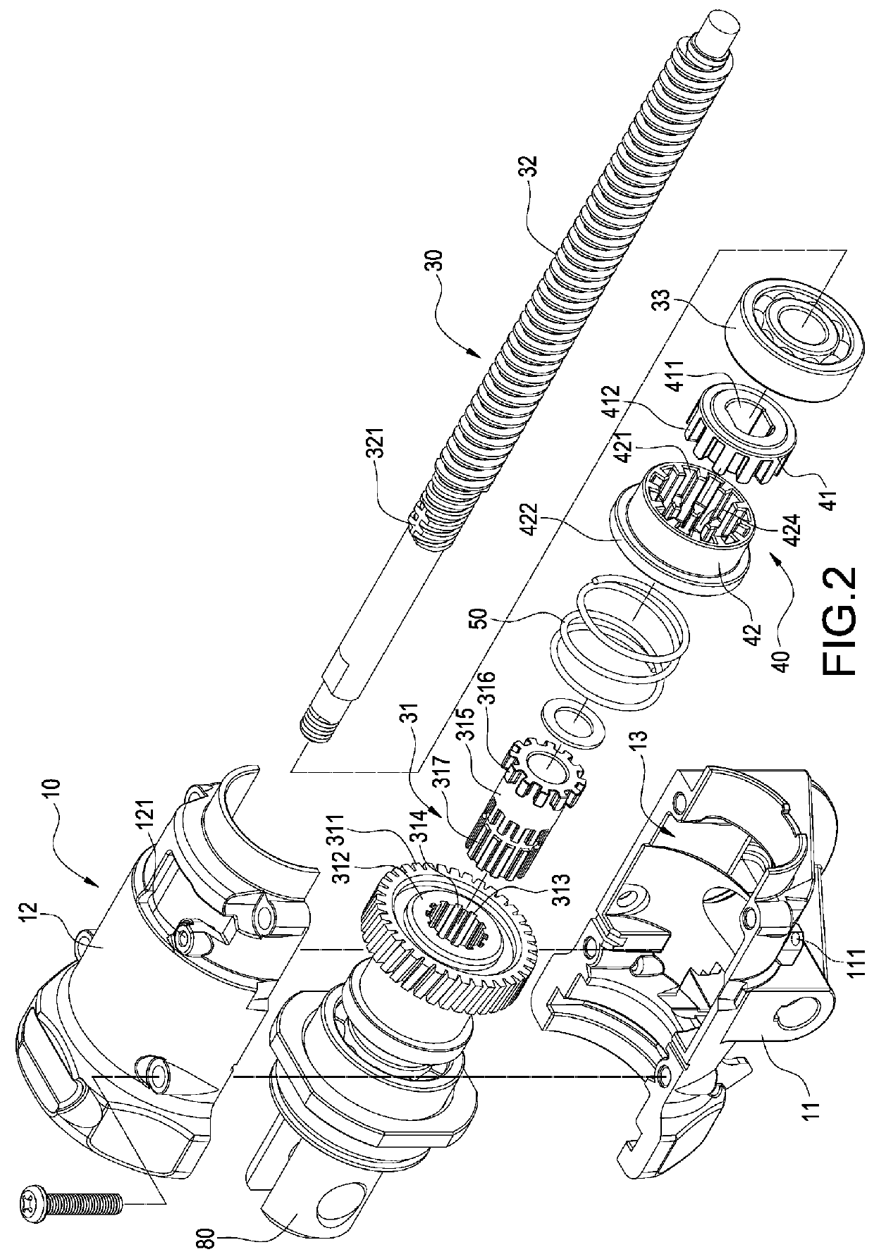 Actuator with quick-release mechanism