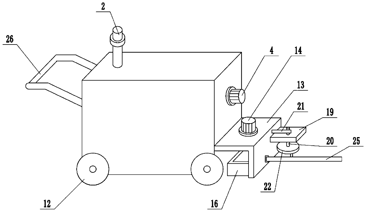 Marking machine used for road construction