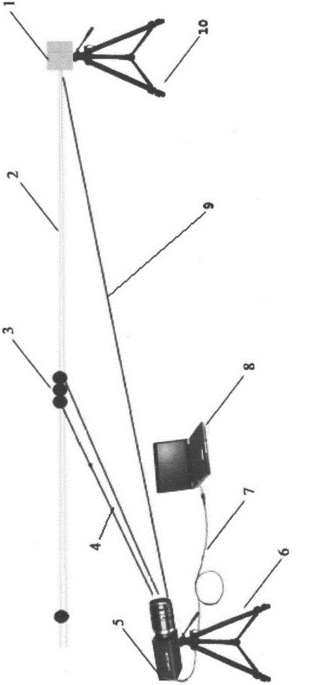 Atmospheric visibility measuring device and its measuring method