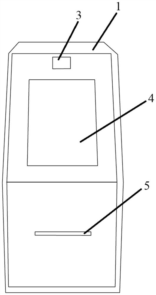 Desktop type self-service equipment and service method for realizing residence permit information change based on desktop type self-service equipment