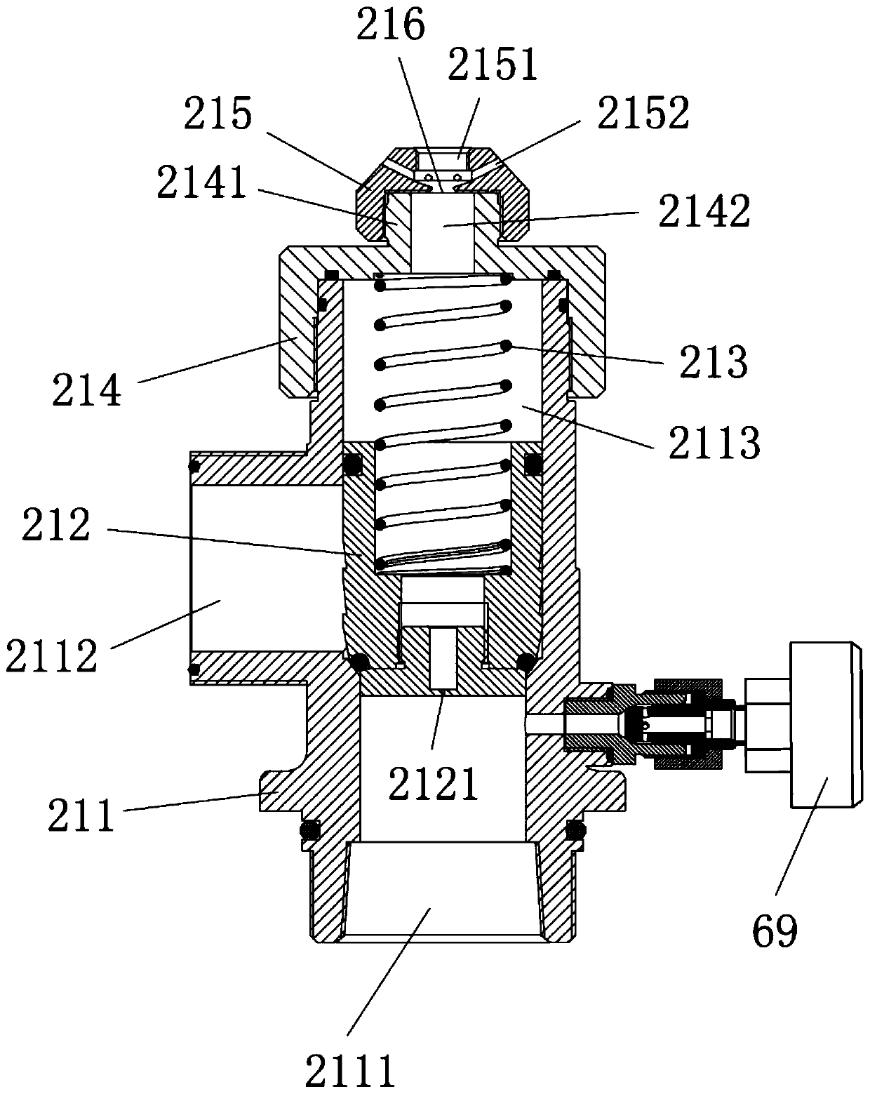 Novel full-automatic intelligent oiling machine dry powder fire extinguishing device