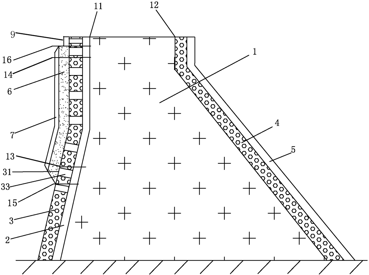 Alpine-cold dam anti-seepage and insulating and ice-resistant integrated structure and construction method thereof