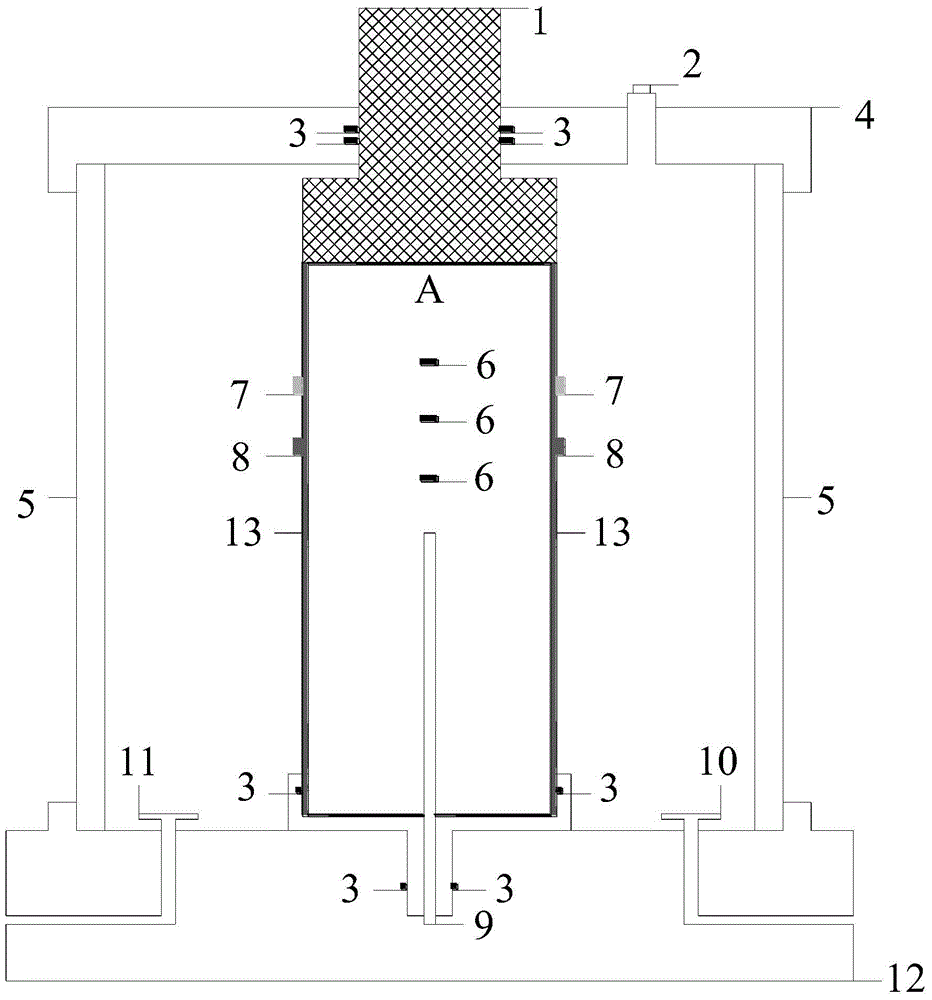 Pressure chamber test device and test method for monitoring multiple precursor information of rock failure