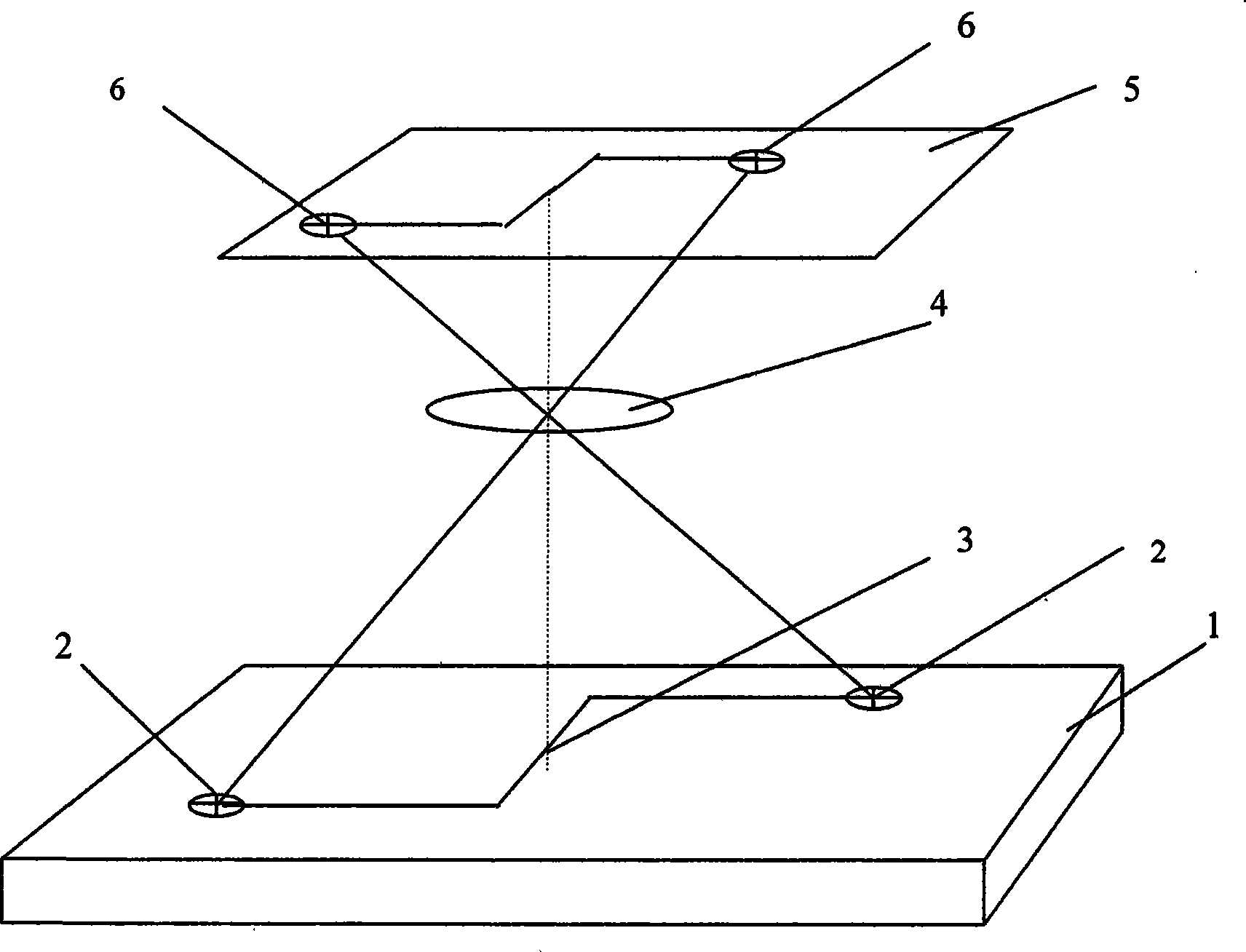 Absolute displacement measuring device and method based on digital picture