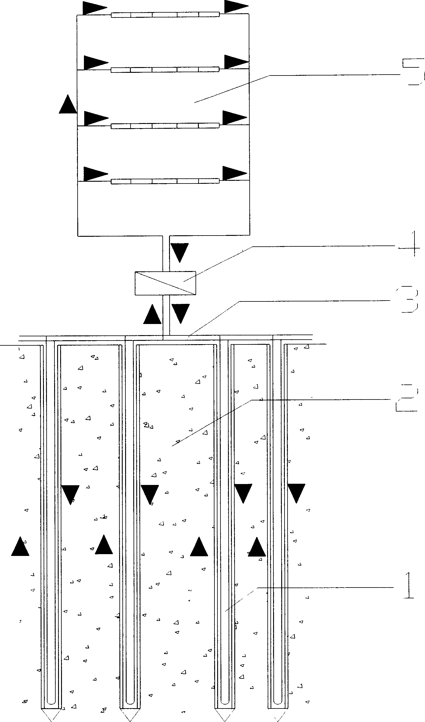 Prestressing force concrete pipe pile for low-temperature geothermal energy conversion