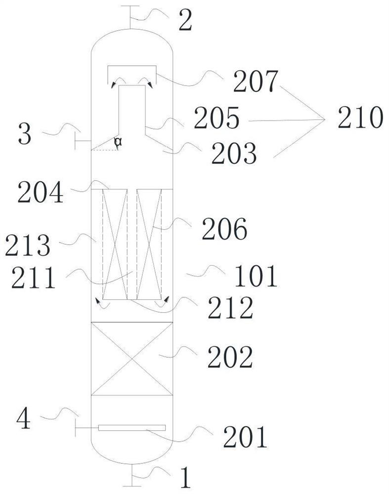 Lower feeding hydrogenation reactor and liquid phase hydrogenation method