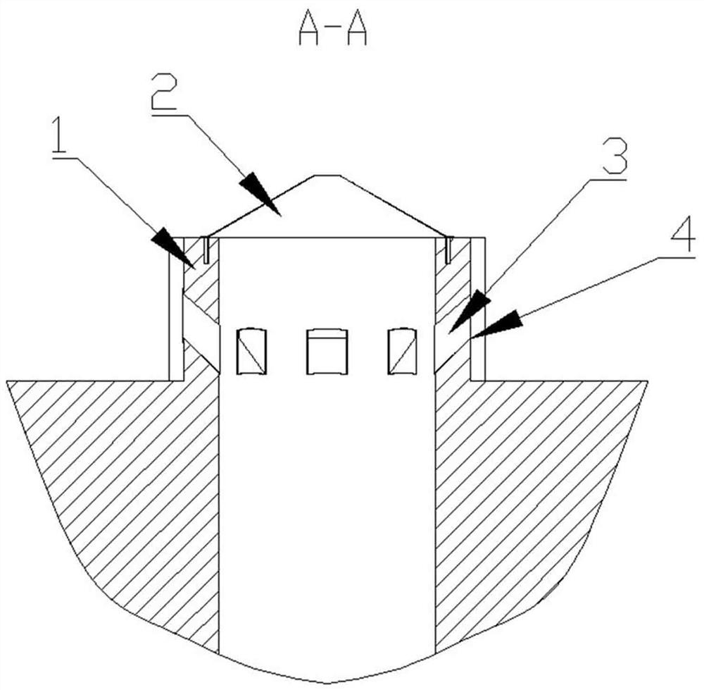 Auxiliary explosion-proof system for coal mine air shaft