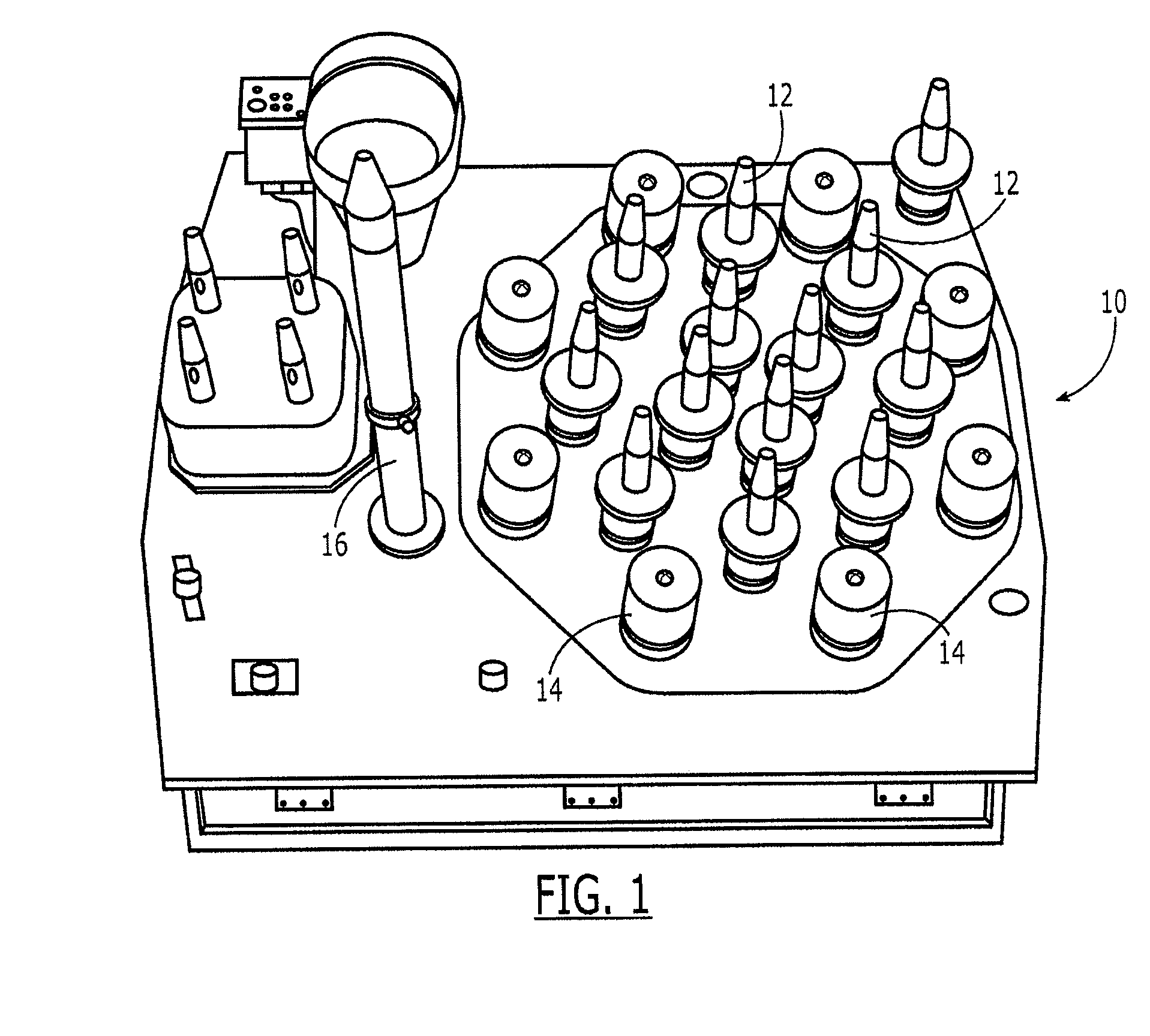 System and method for determining the beam center location of an antenna