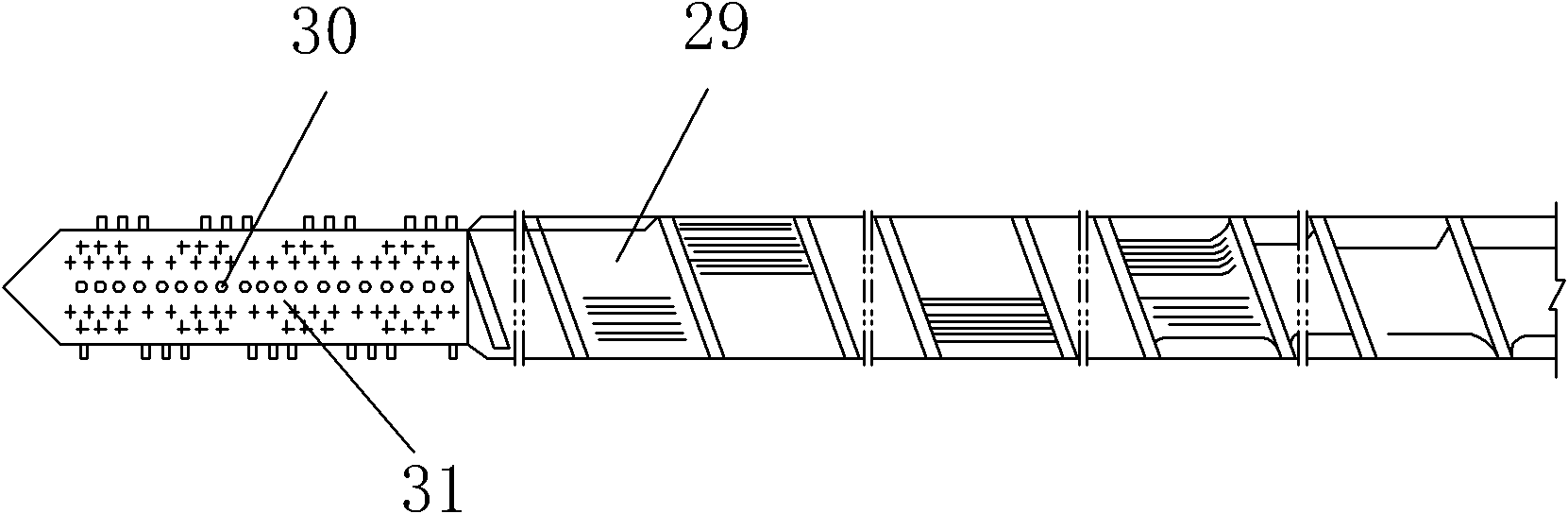 Continuous terylene BCF (Bulk Continuous Filament) spinning machine