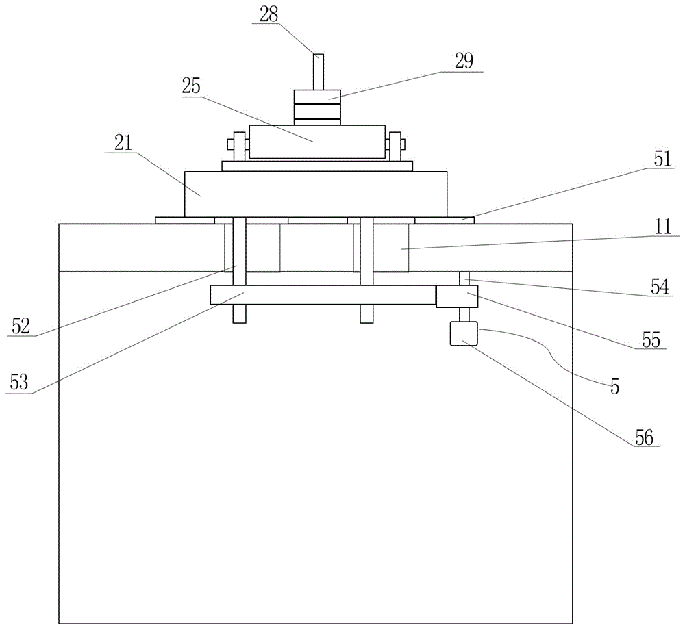 Clean glass column circular head grinding device