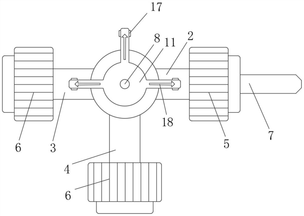 Double-cavity bronchial cannula locking structure