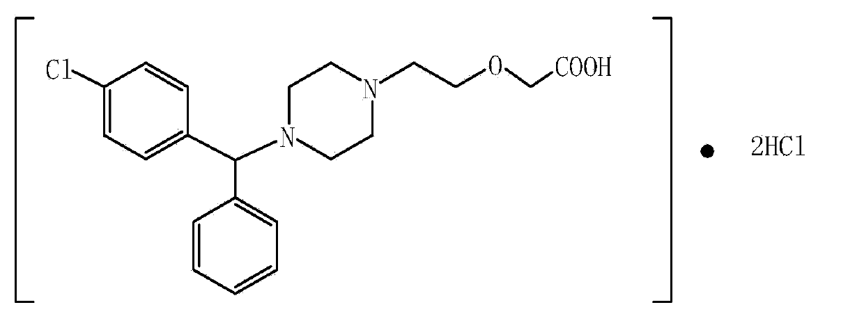 Cetirizine hydrochloride oral solution and preparation method thereof