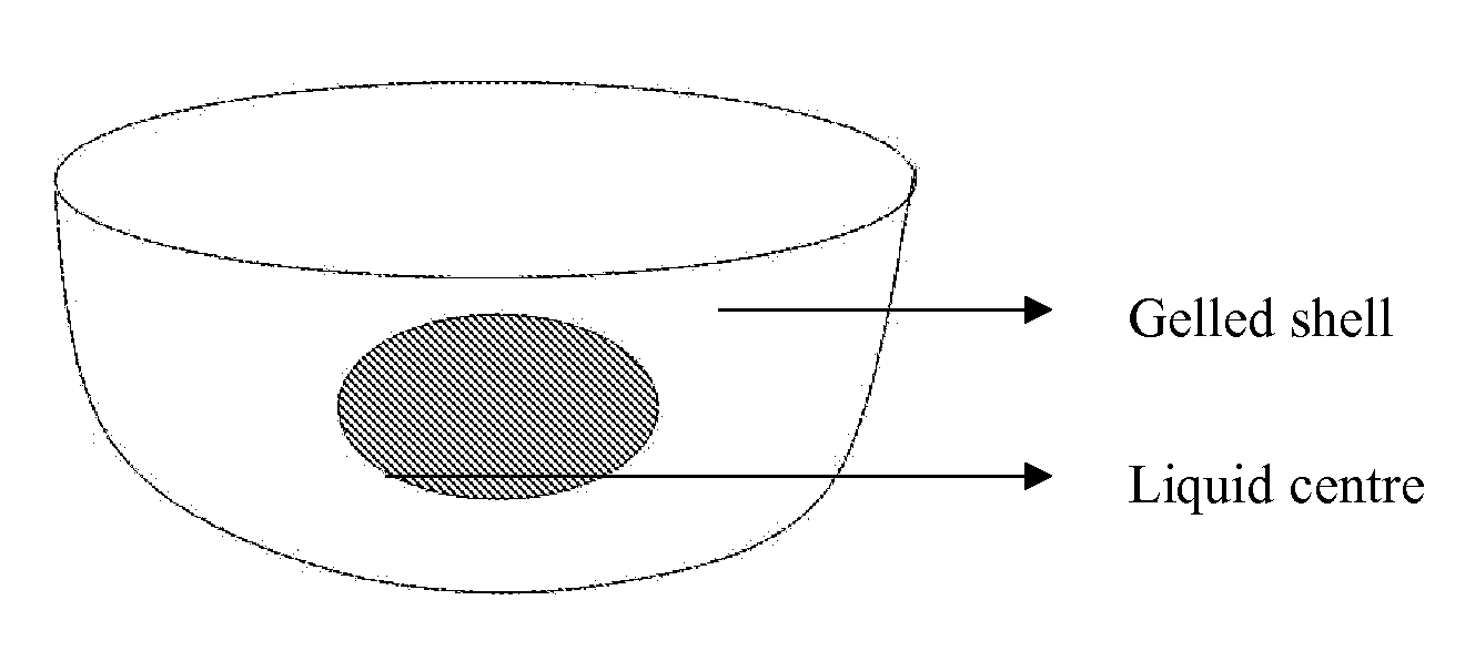 Gelled food product with high carbohydrate intake efficiency