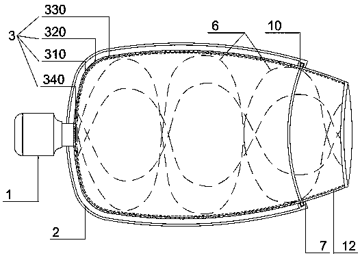 Pot body combining device of fully automatic cooking machine