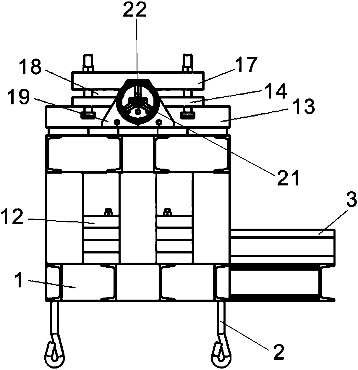 Heavy load vertical impact test apparatus