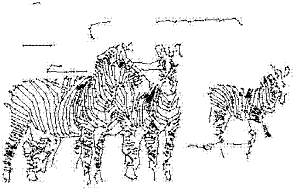 Image segmentation method based on geometric block spacing symbiotic characteristics and semantic information