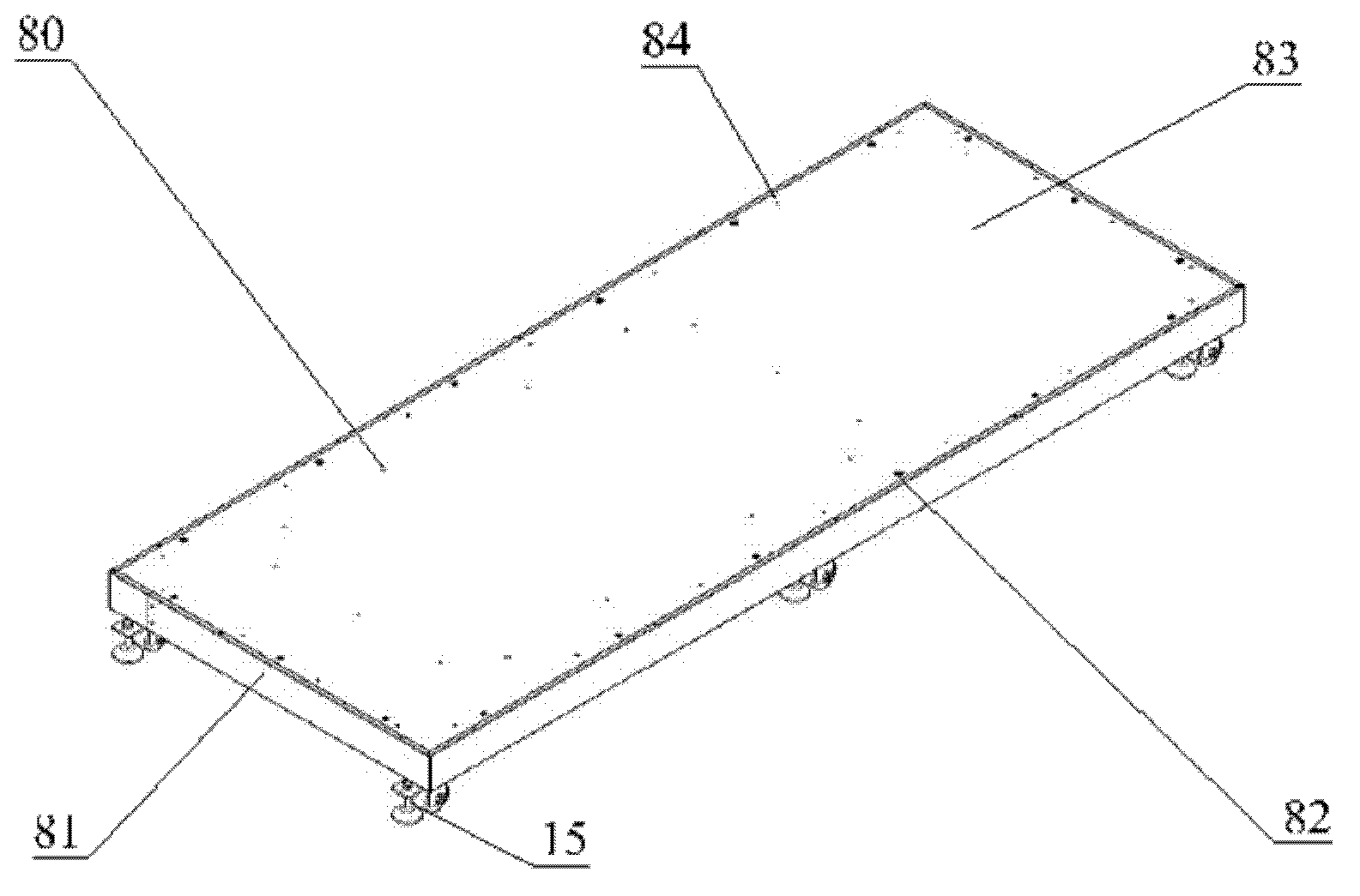 Laser-device separated type double-cavity excimer laser device complete-device frame system