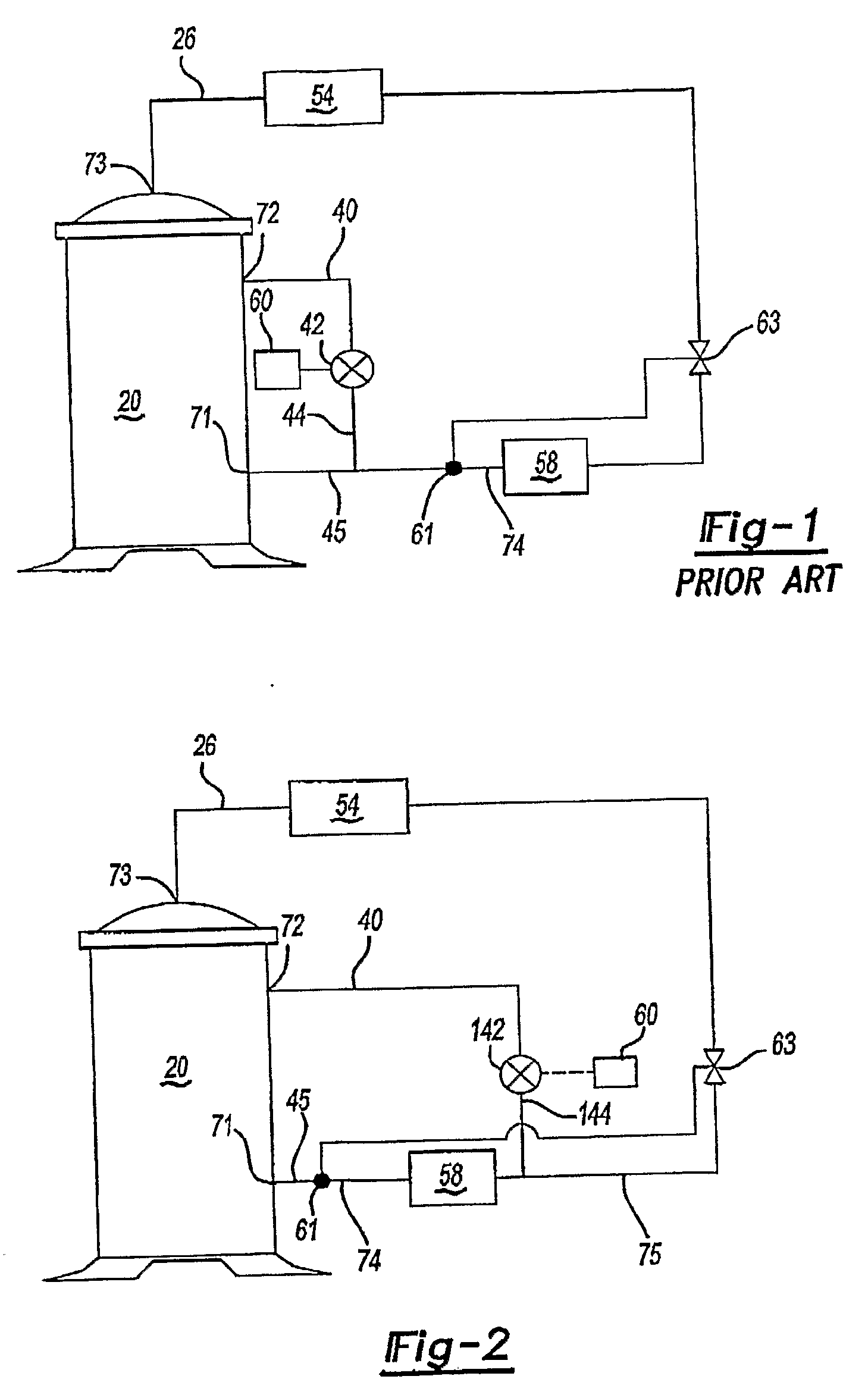 Refrigerant System Unloading By-Pass Into Evaporator Inlet