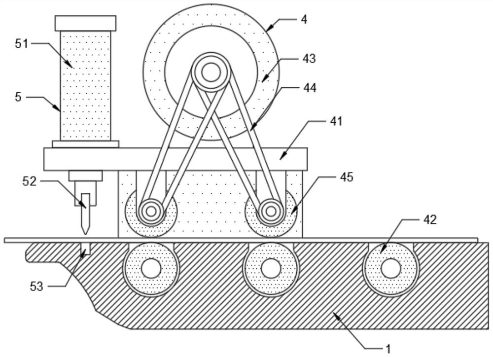 Stamping device for hardware fitting machining and using method