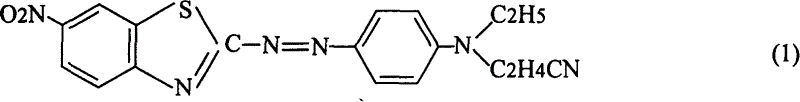 Composite moderate temperature type red disperse dyes